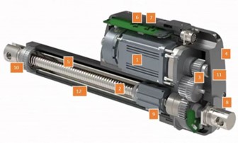 XD電動推桿內(nèi)部結(jié)構(gòu)